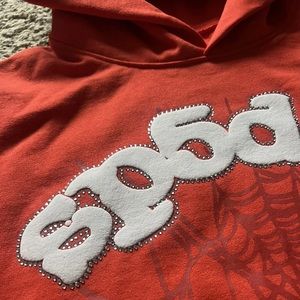 sp5der hoodie #sp5derhoodie #red